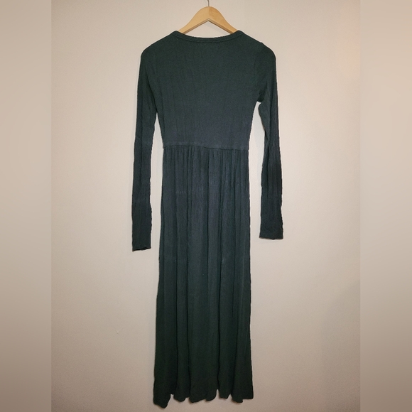 Hatch the Softest Rib Knit Dress in Pine sz 0 - Picture 7 of 9